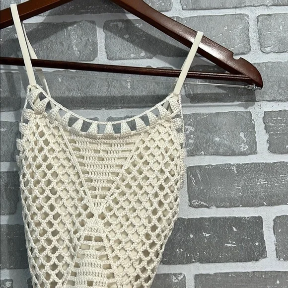 aerie Crochet One Piece Swimsuit Cute one piece swimsuits Boho Womens size Small - Picture 3 of 9